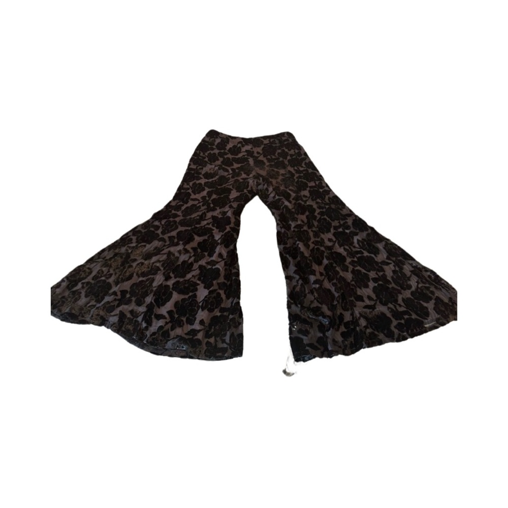 Mauve by Anthropologie Black wide leg pants. Size 12